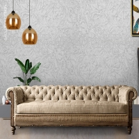 Love Seat Chesterfield Madera
